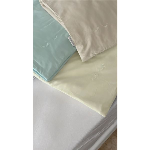 Membantu Organic Junior Duvet Cover - Pale yellow