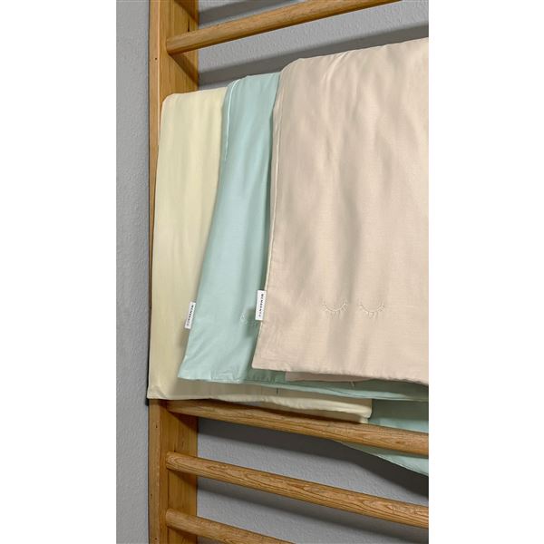 Membantu Organic Junior Duvet Cover - Pale yellow
