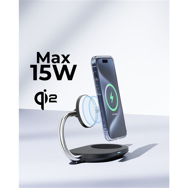 Voltme MagPak 3-IN-1 Series Qi2 + MFI (black)
